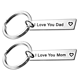 Prívesok na kľúče I Love You Mom /Dad/