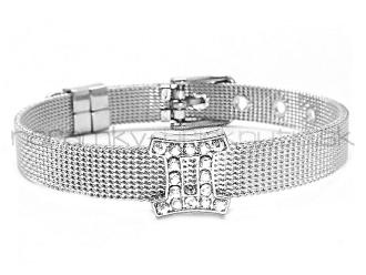 Náramok s nehrdzavejúcej ocele /stainless steel/ so znamením