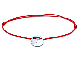 Jednoduchý náramok s razeným príveskom z chirurgickej ocele  / 12 mm /