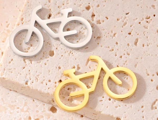 Pletený náramok Bicykel / 12 mm x 19 mm / z chirurgickej ocele